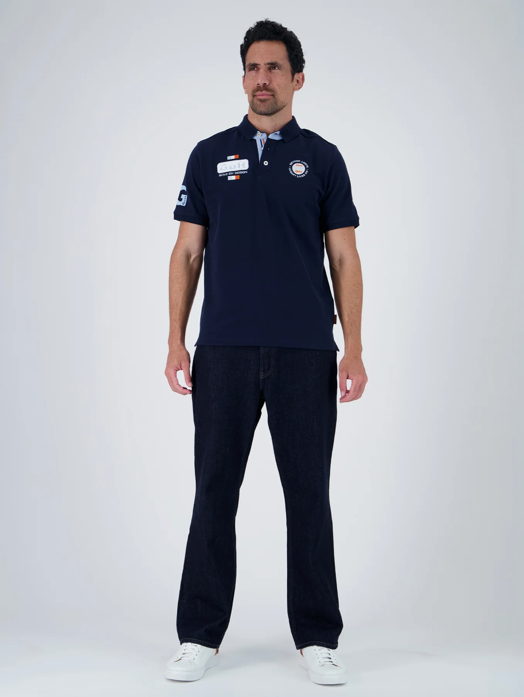 Polo Gulf Heritage bleu marine en coton piqué