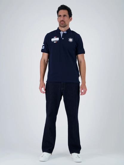 Polo Gulf Heritage bleu marine en coton piqué