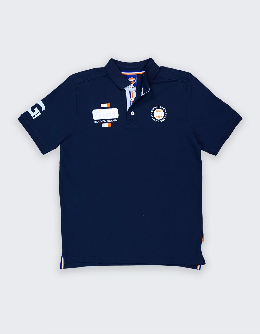 Polo Gulf Heritage bleu marine en coton piqué