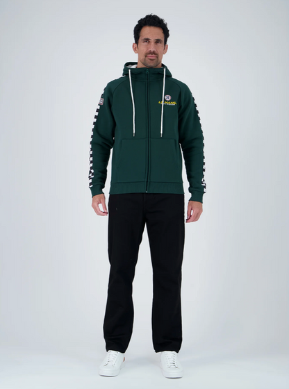 Hoodie zippé Le Mans x Steve McQueen n°20 Vert Racing