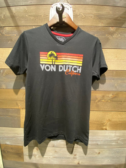 T-shirt Von Dutch Sunset – Noir