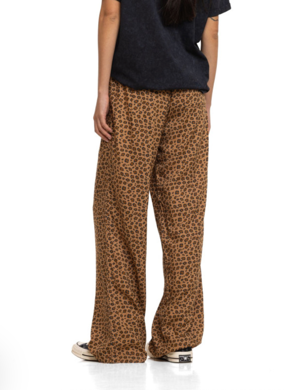 Pantalon Femme Léopard Von Dutch | 100% Viscose Fluide | Un Barbu et Une Blonde