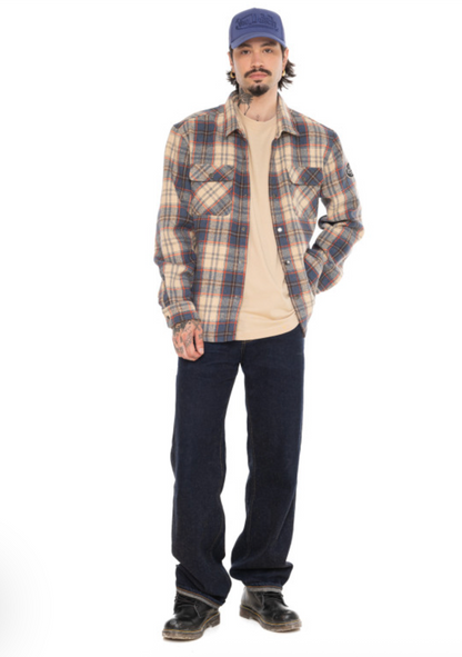 Surchemise Homme Von Dutch Roadhouse – Flanelle à carreaux doublée polaire
