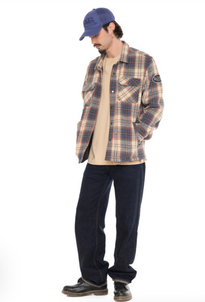 Surchemise Homme Von Dutch Roadhouse – Flanelle à carreaux doublée polaire