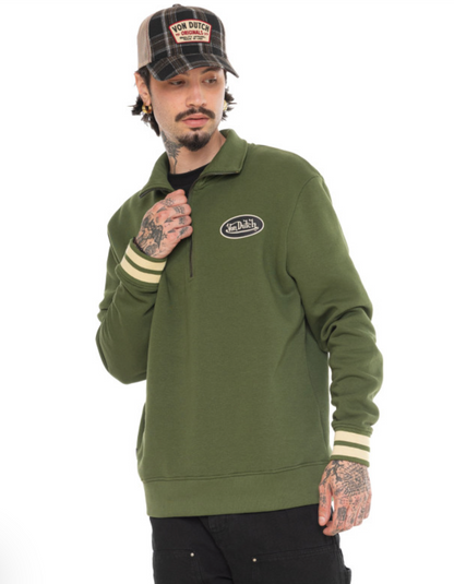 Sweat Homme Von Dutch RACING CLUB – Vert Kaki