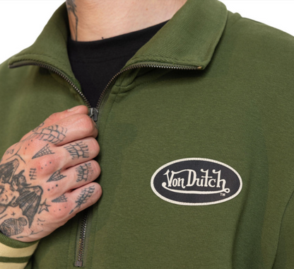 Sweat Homme Von Dutch RACING CLUB – Vert Kaki