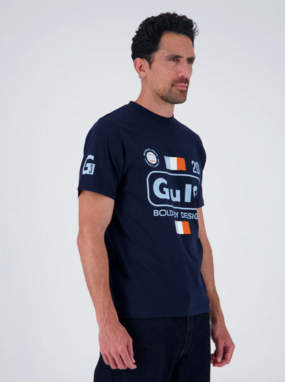T-shirt Gulf Bold by Design bleu marine