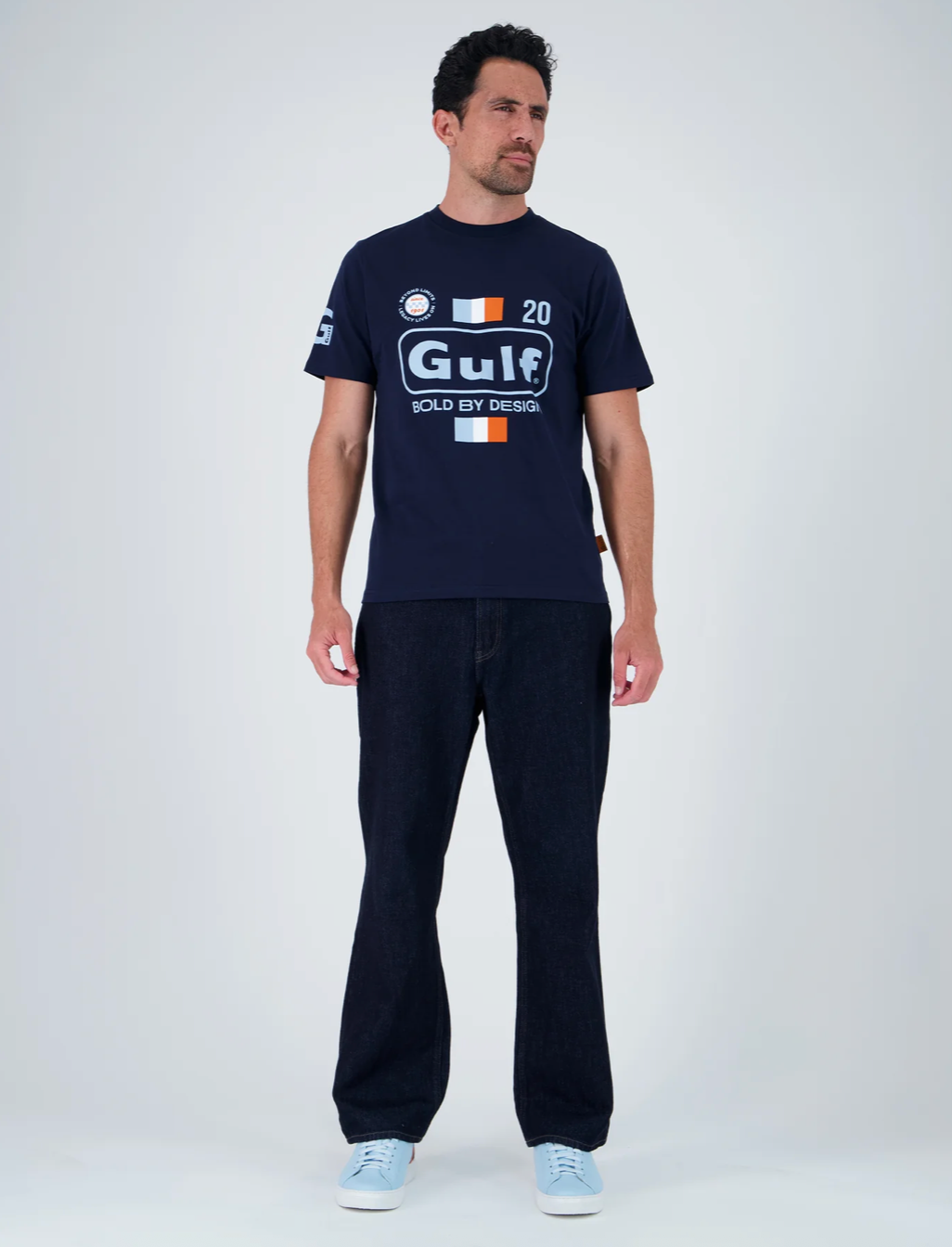 T-shirt Gulf Bold by Design bleu marine