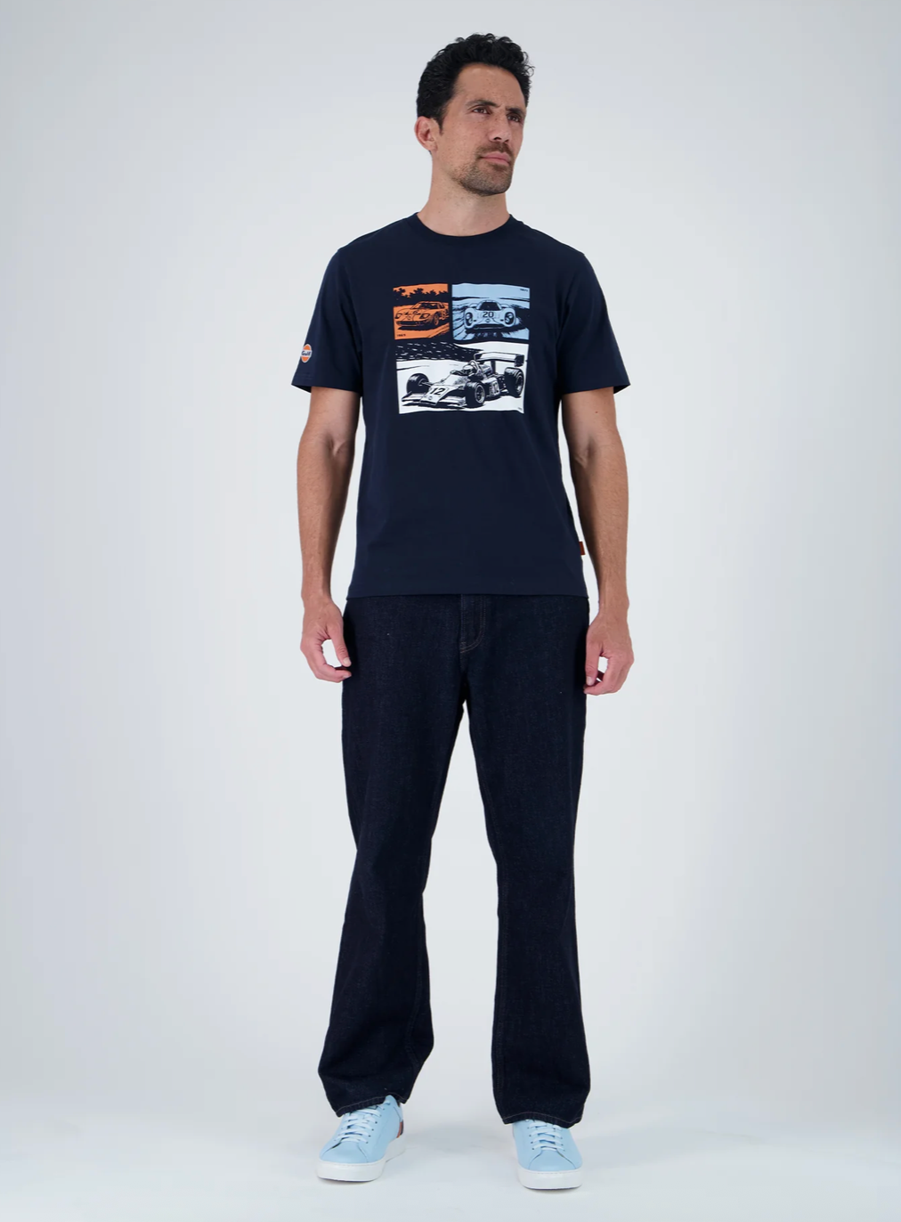 T-shirt Gulf Racing Legends Bleu Marine