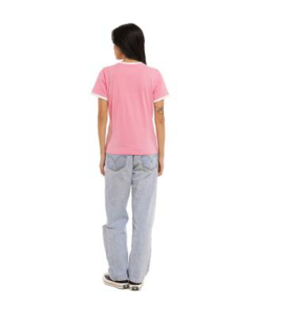 T-shirt Femme Von Dutch Sunny Groove Rose Vintage | Un Barbu et Une Blonde