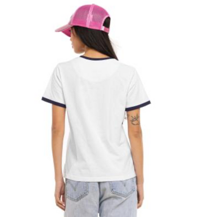 T-shirt Femme Von Dutch Blanc Vintage | Un Barbu et Une Blonde