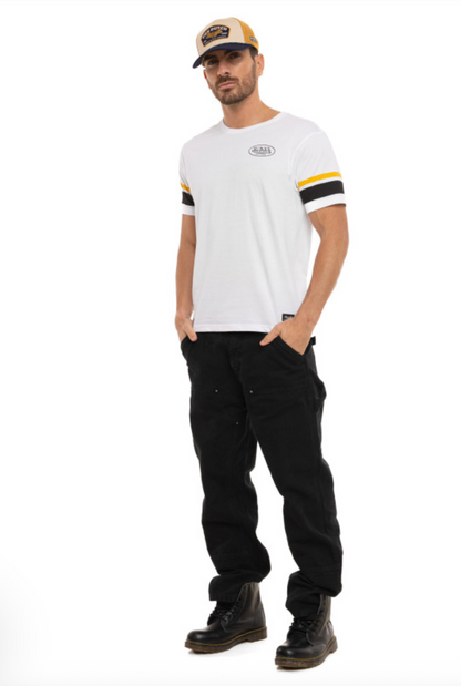 T-shirt Homme Von Dutch Racer Blanc | Un Barbu et Une Blonde