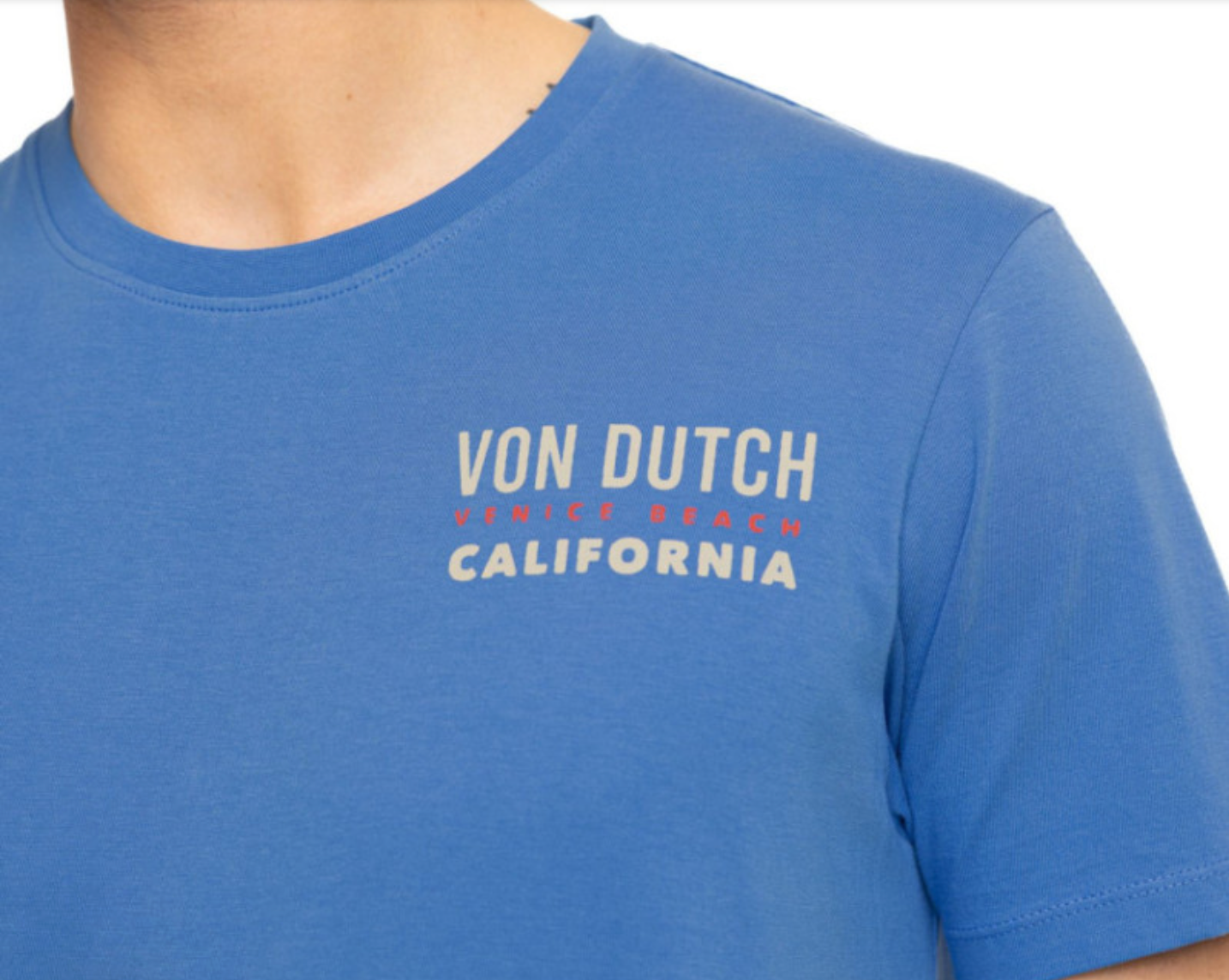 T-shirt Homme Von Dutch Venice Beach California – Bleu