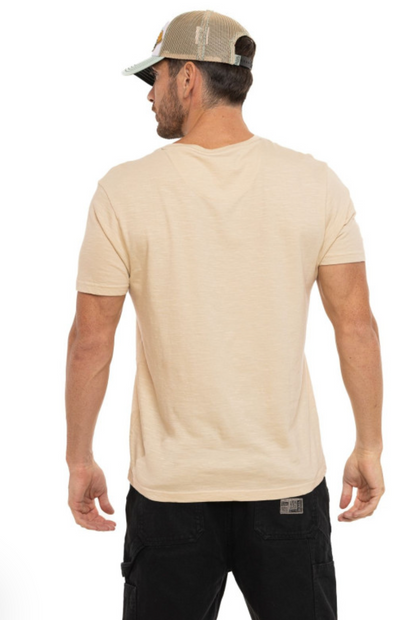 T-shirt Homme Von Dutch Pin-Up Beige | Un Barbu et Une Blonde