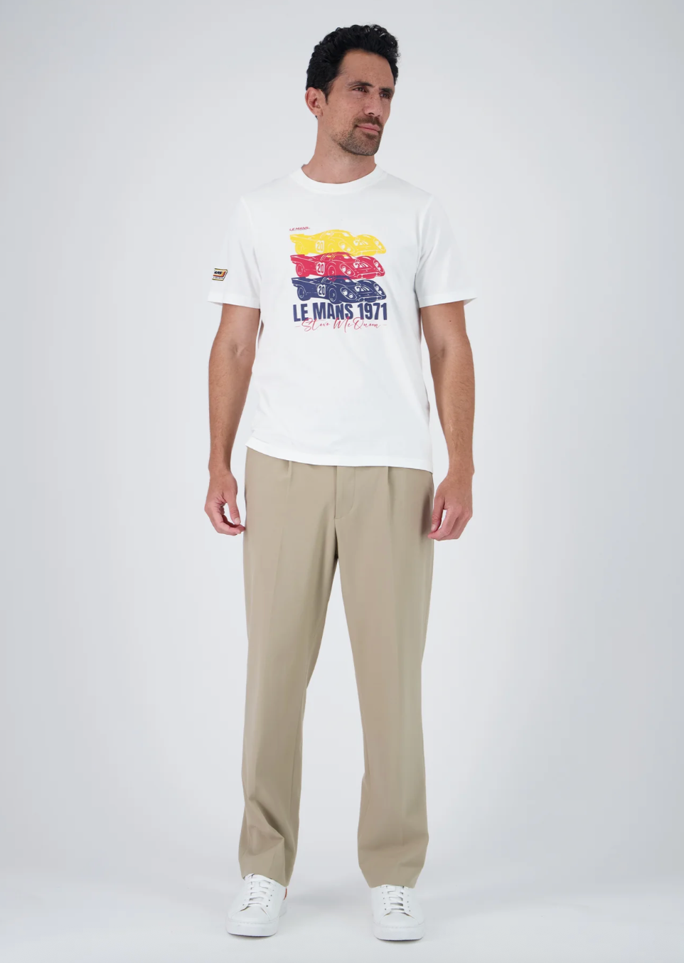 T-shirt homme Steve McQueen - 1971 Blanc