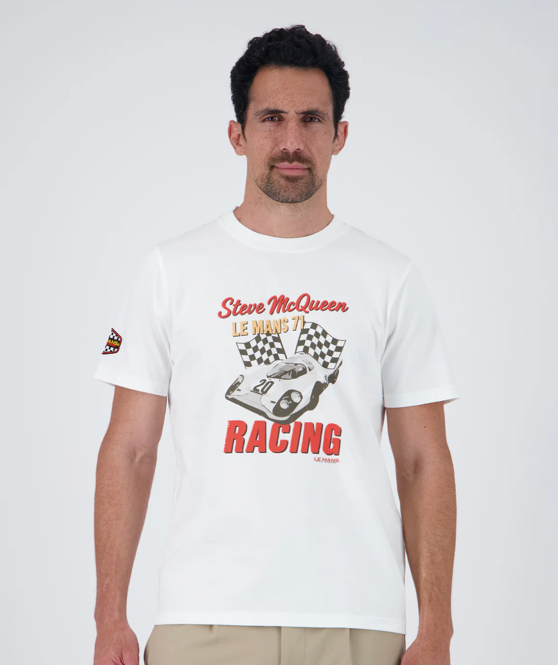 T-shirt Steve McQueen Racing 1971 Blanc – Porsche 917