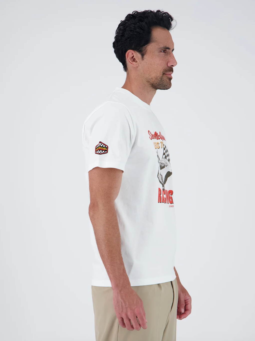 T-shirt Steve McQueen Racing 1971 Blanc – Porsche 917