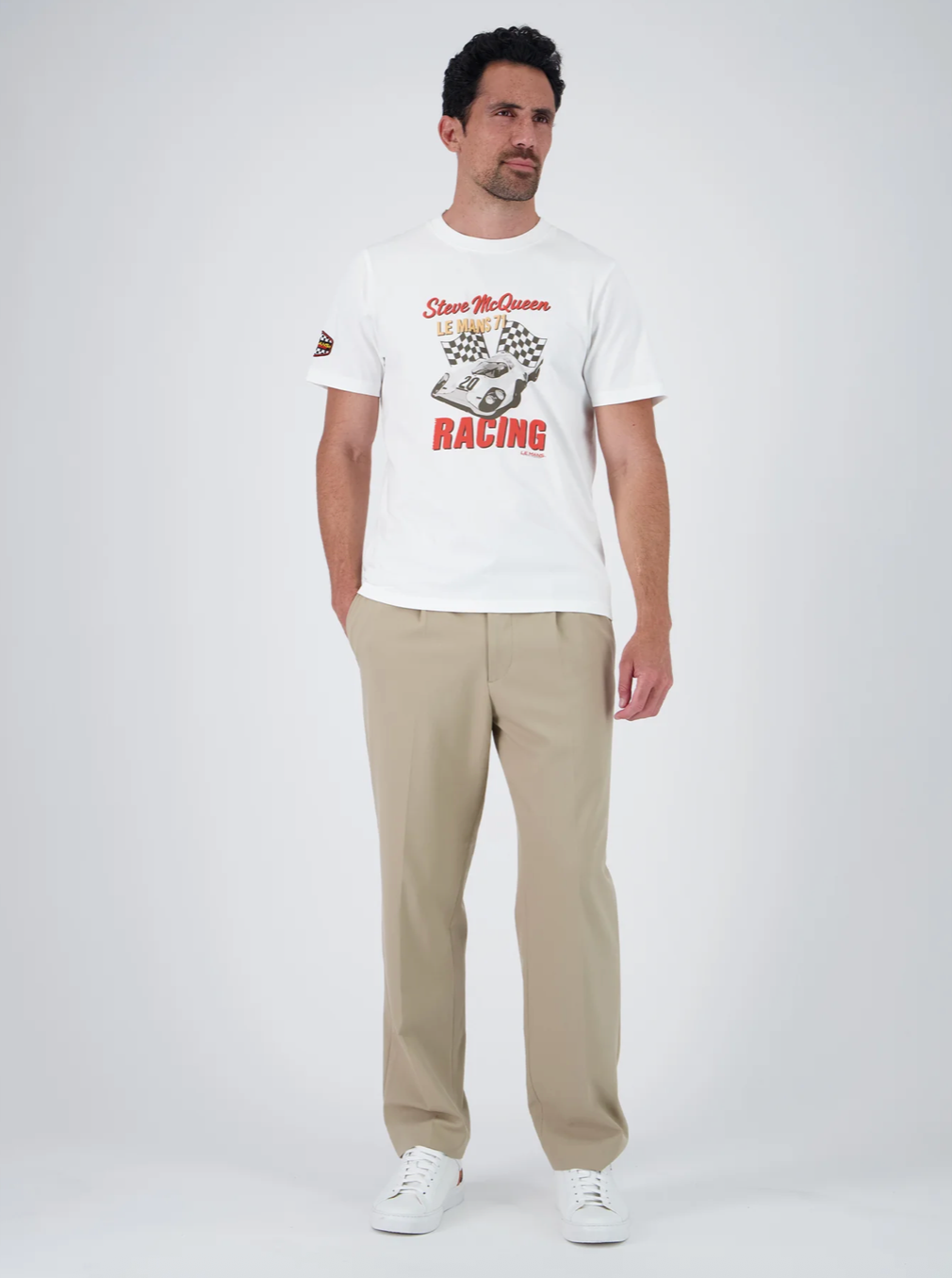 T-shirt Steve McQueen Racing 1971 Blanc – Porsche 917