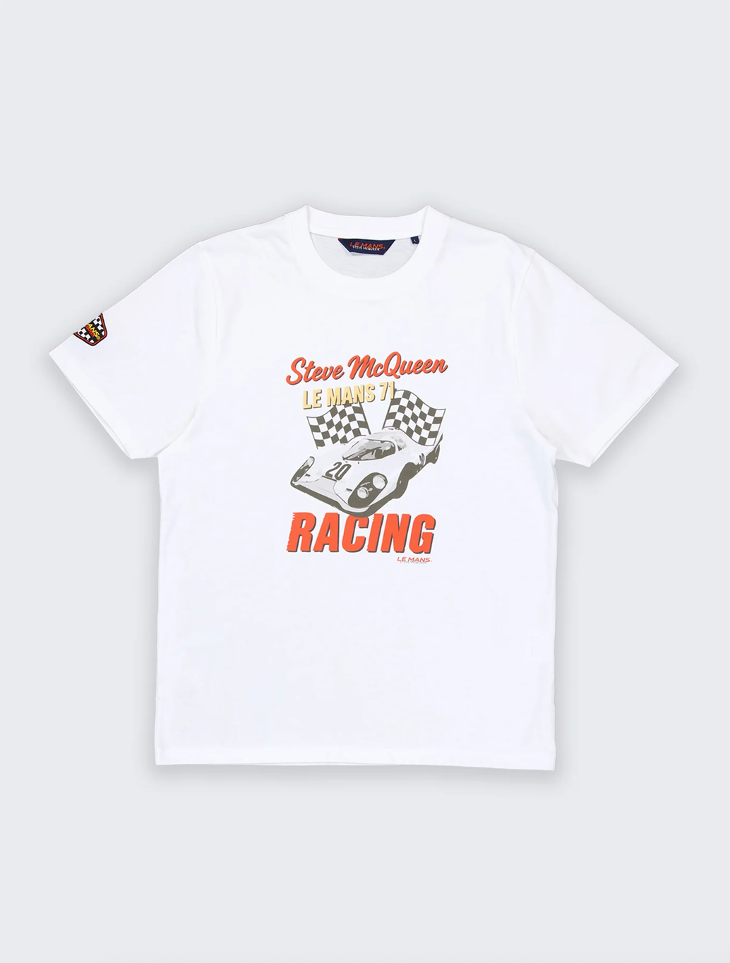T-shirt Steve McQueen Racing 1971 Blanc – Porsche 917