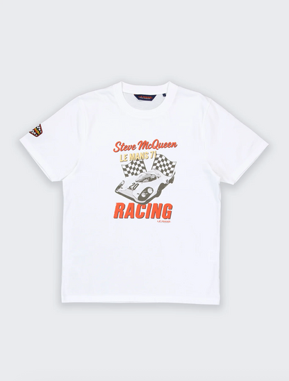 T-shirt Steve McQueen Racing 1971 Blanc – Porsche 917