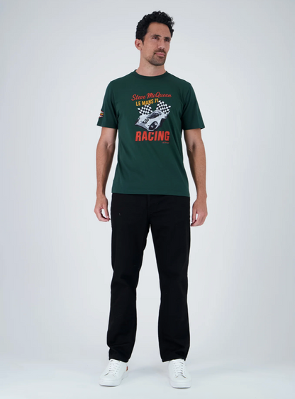 T-shirt Steve McQueen Racing 1971 Vert – Porsche 917