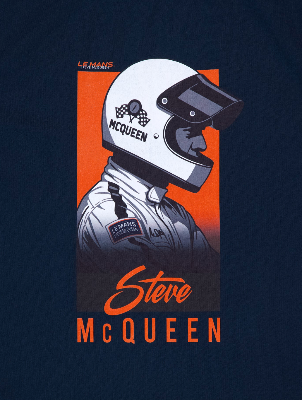 T-shirt Steve McQueen Navy – Casque Racing
