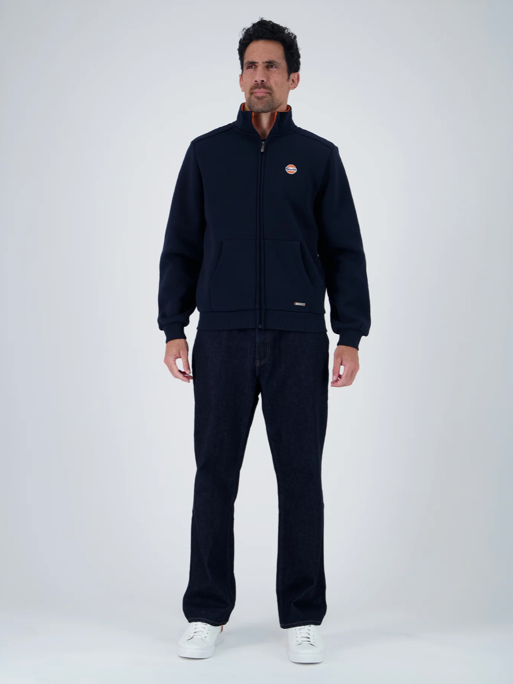 Veste zippée - TrackJacket - Gulf Racing - bleu marine en molleton