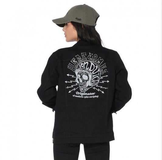 Veste en jean noir Gloria de Von Dutch - Femmes