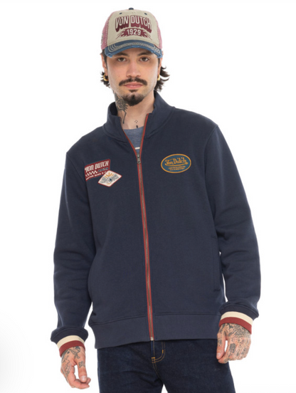 Veste zippée Homme Von Dutch Motor Bike – Navy