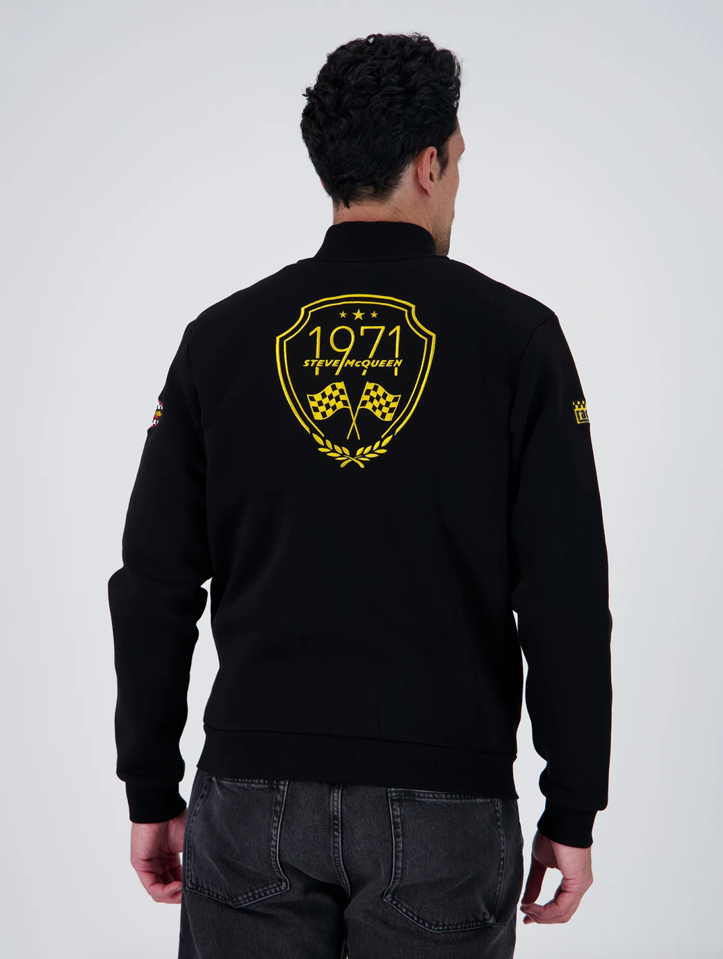 Veste zippée TrackJacket Steve McQueen 1971 Noir