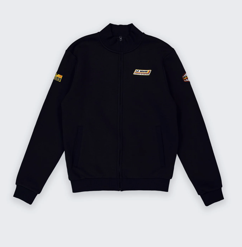 Veste zippée TrackJacket Steve McQueen 1971 Noir
