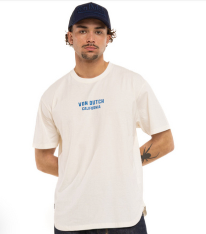 T-shirt Homme Von Dutch This Is California – Écru
