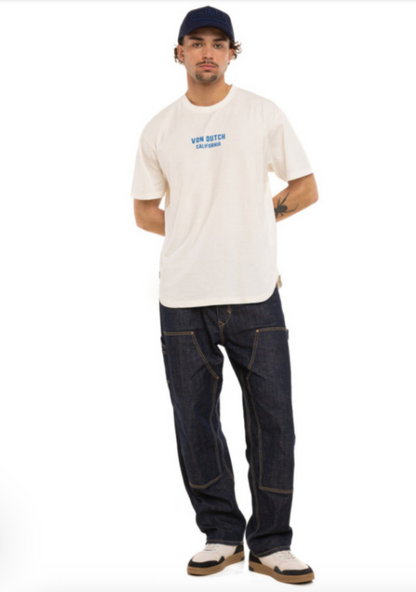 T-shirt Homme Von Dutch This Is California – Écru