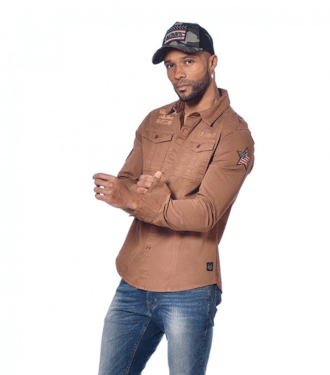 Chemise Von Dutch Army à patchs Braderie 