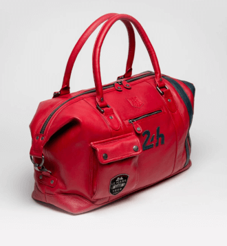 Sac week-end cuir 24h Le Mans rouge Baggagerie