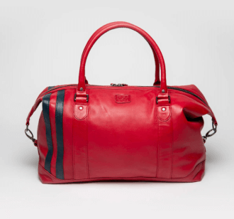 Sac week-end cuir 24h Le Mans rouge Baggagerie
