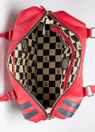 Sac week-end cuir 24h Le Mans rouge Baggagerie