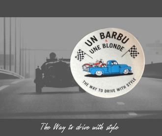 Stickers Un Barbu et Une Blonde  Nos produits