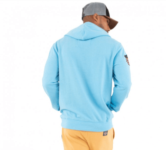 Sweat à capuche turquoise VON DUTCH Braderie 