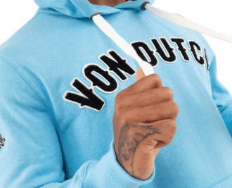 Sweat à capuche turquoise VON DUTCH Braderie 