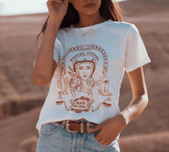 WILDUST SISTERS T-shirt femme Wildust Sisters WILD WEST